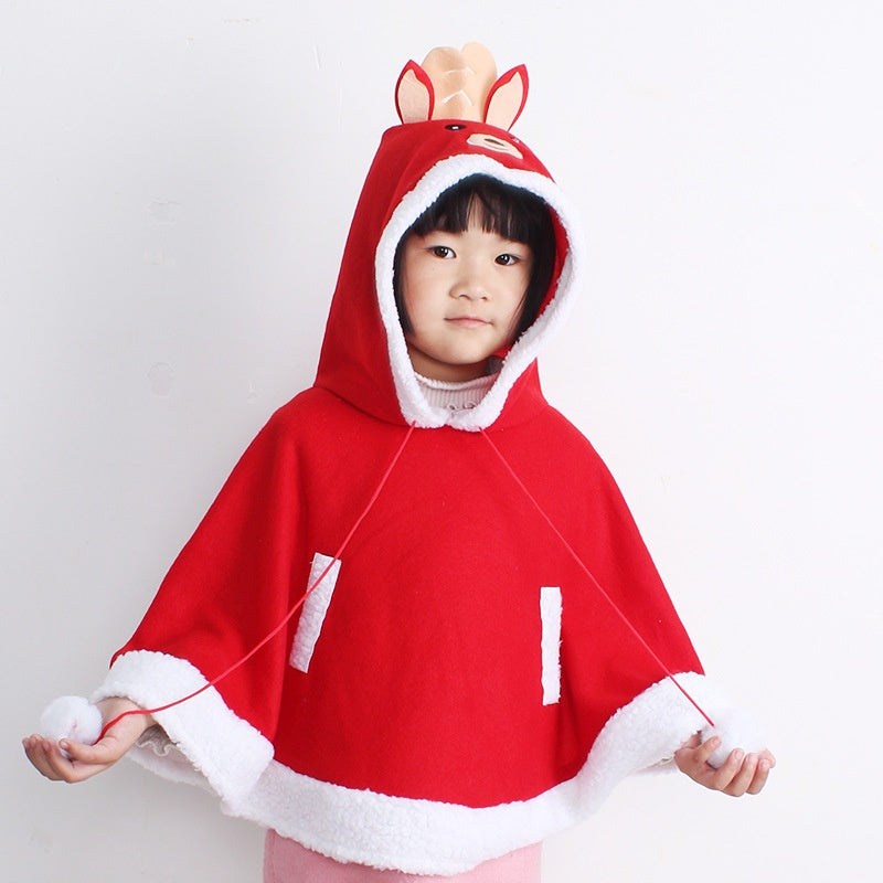 Rudy the Reindeer Hooded Cape - Kids' Christmas Poncho