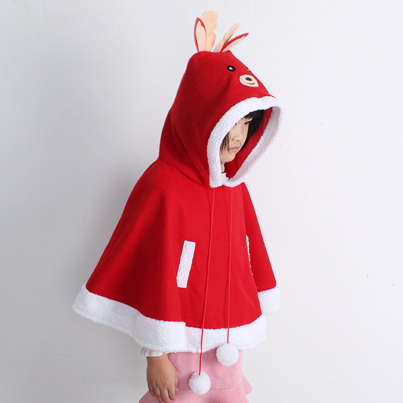 Rudy the Reindeer Hooded Cape - Kids' Christmas Poncho